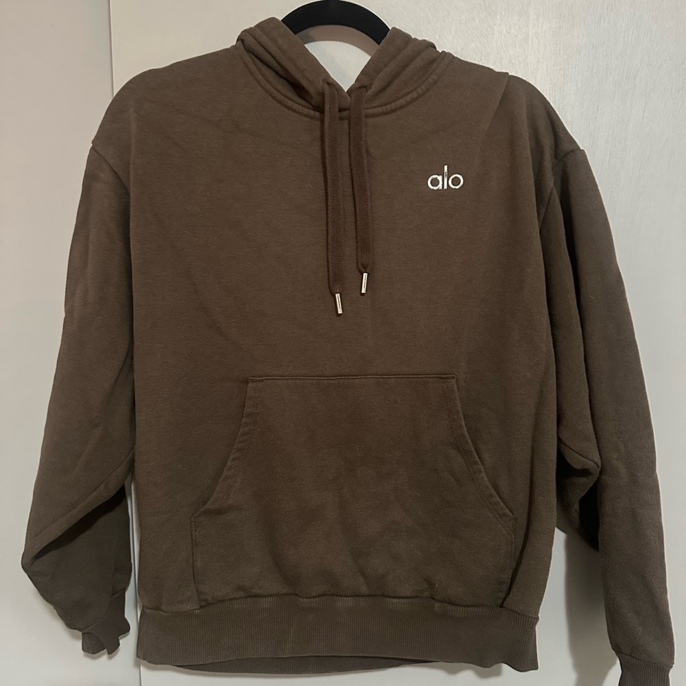 Alo Yogo Accolade Hoodie in Espresso Brown